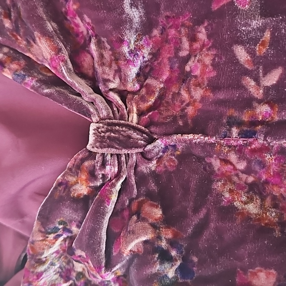 NWOT REBECCA TAYLOR FLORAL VELVET JUMPSUIT - Picture 10 of 10